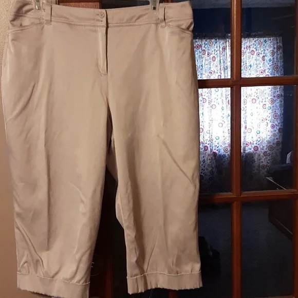 Tan capris - Picture 1 of 8